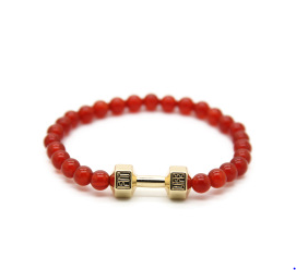 Red exercise gym Dumbbell bracelet - younglionsfitness